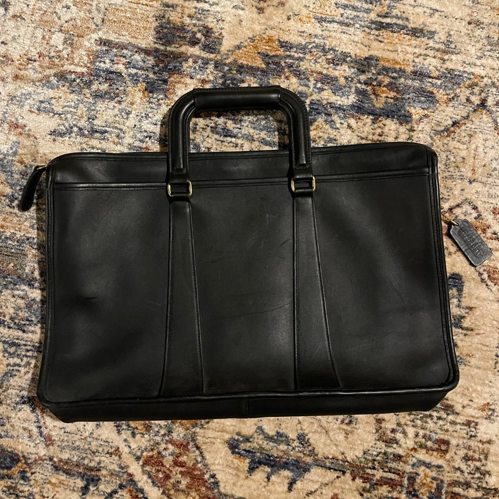 Vintage coach leather briefcase